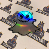 Holographic Spooky Ghost sticker - Thee Sticker God