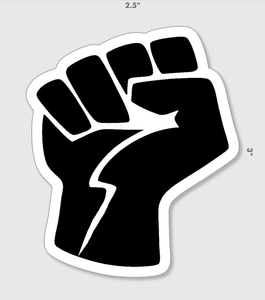 Black Lives Matter fist stickers