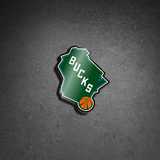 Bucks Nation Basketball sticker - Thee Sticker God